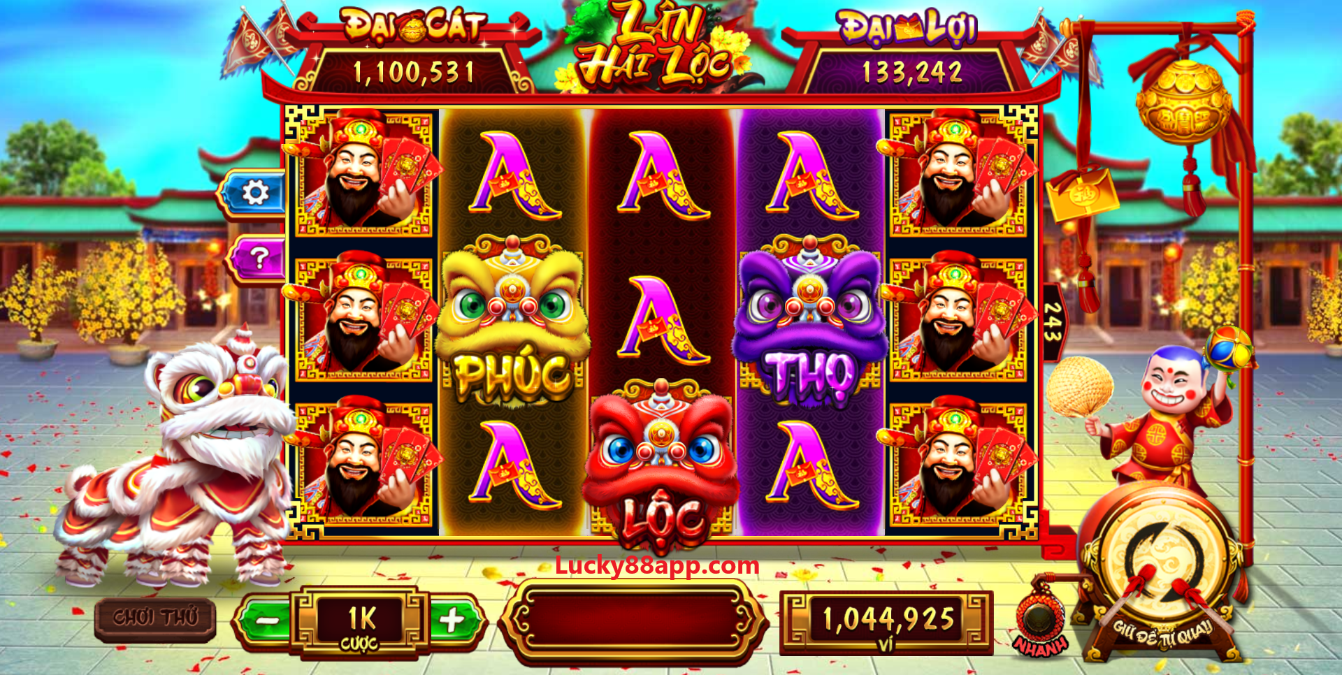 Giới thiệu cách chơi Slot game Lân Hái Lộc cực hot hiện nay